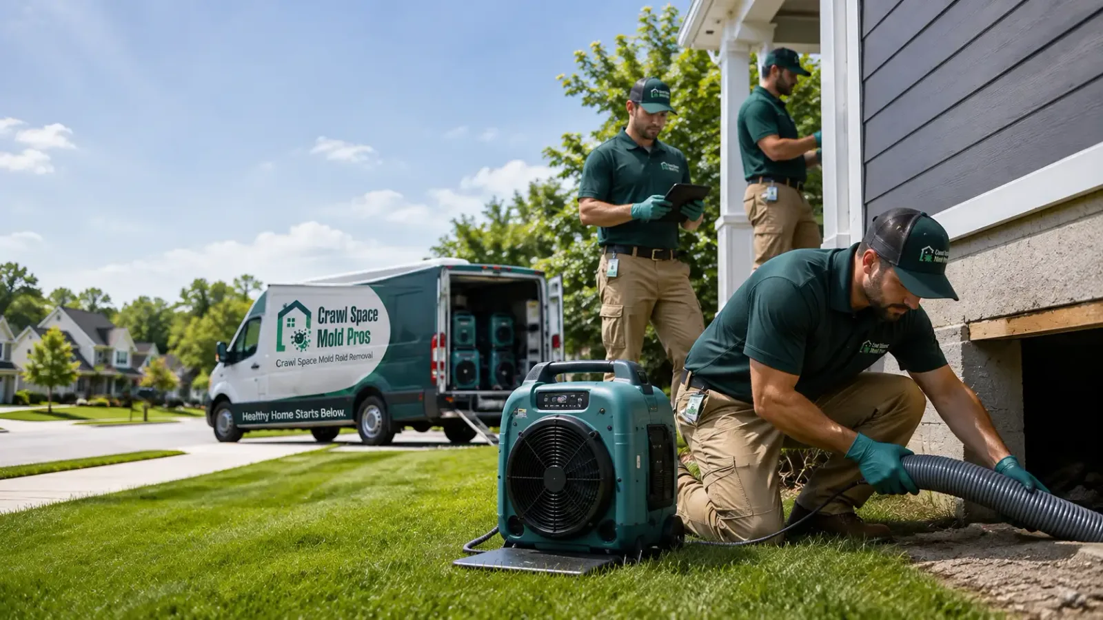 Crawl Space Mold Removal in Posen, MI